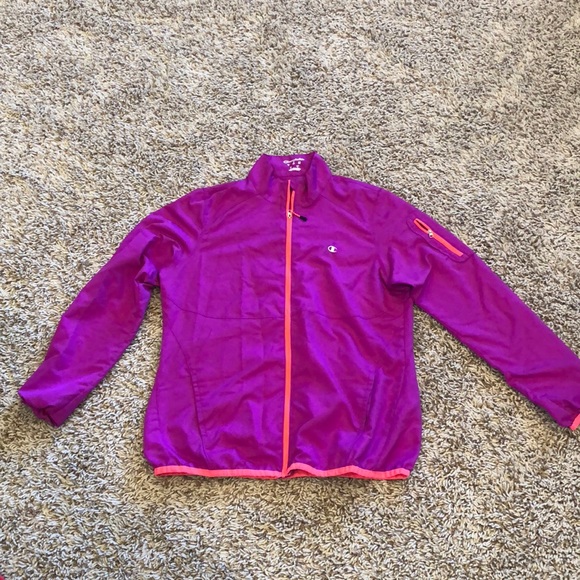 champion purple windbreaker